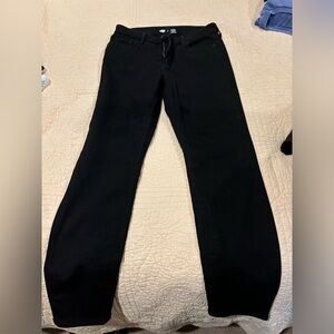 OLD NAVY BLACK FLEECE LINED JEANS